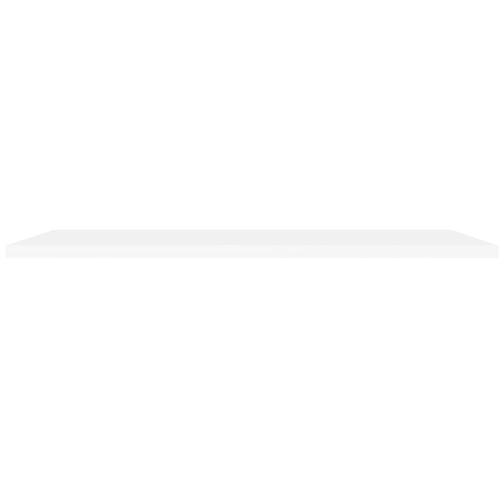 étagères murales flottantes 2 pcs blanc 120x23,5x3,8 cm MDF - 4