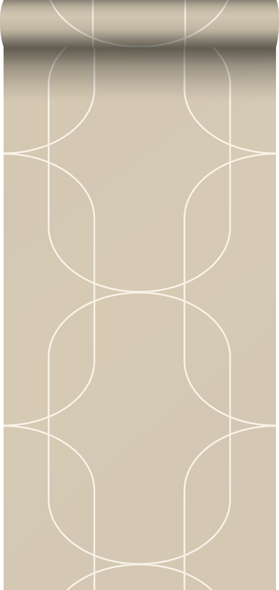 Tapeta figury geometryczne beżowym - 50 x 900 cm - ESTAHOME