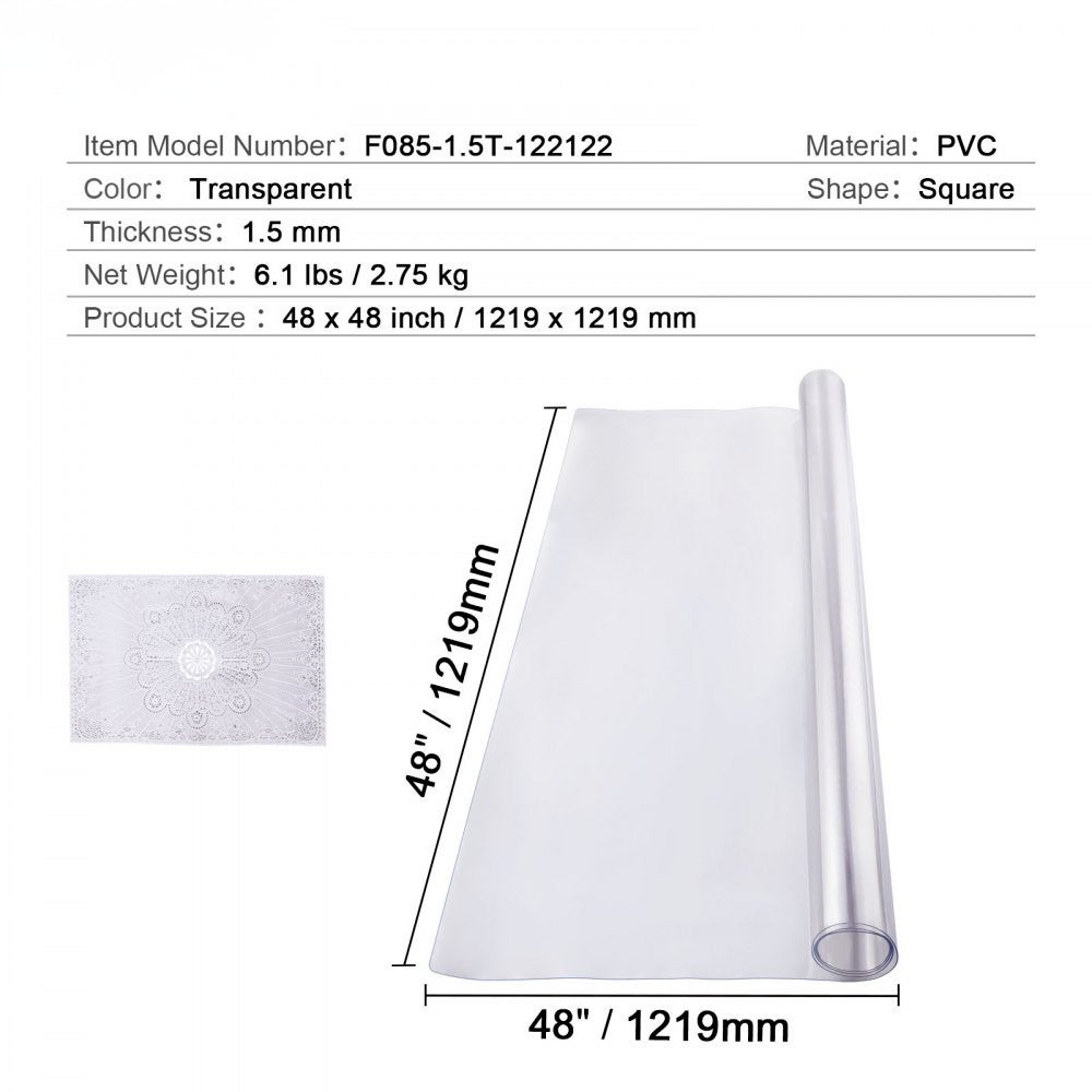 Ensemble de protections de table en PVC, couverture et nappe antidérapante TEKMAQUINAS - 4