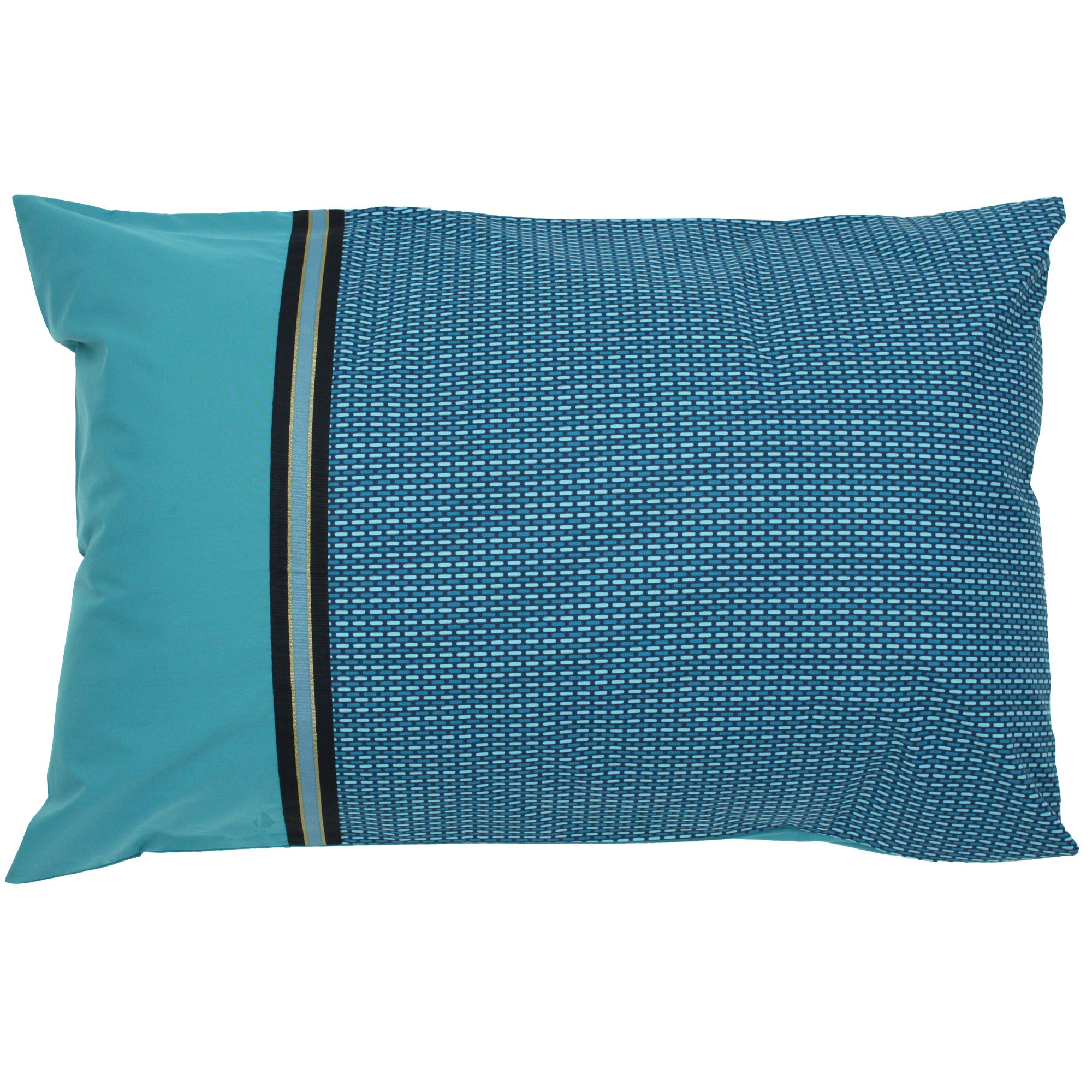 Parure de lit 260x240 cm 50x70 percale GUSTAV vert Emeraude 3 pièces - 4