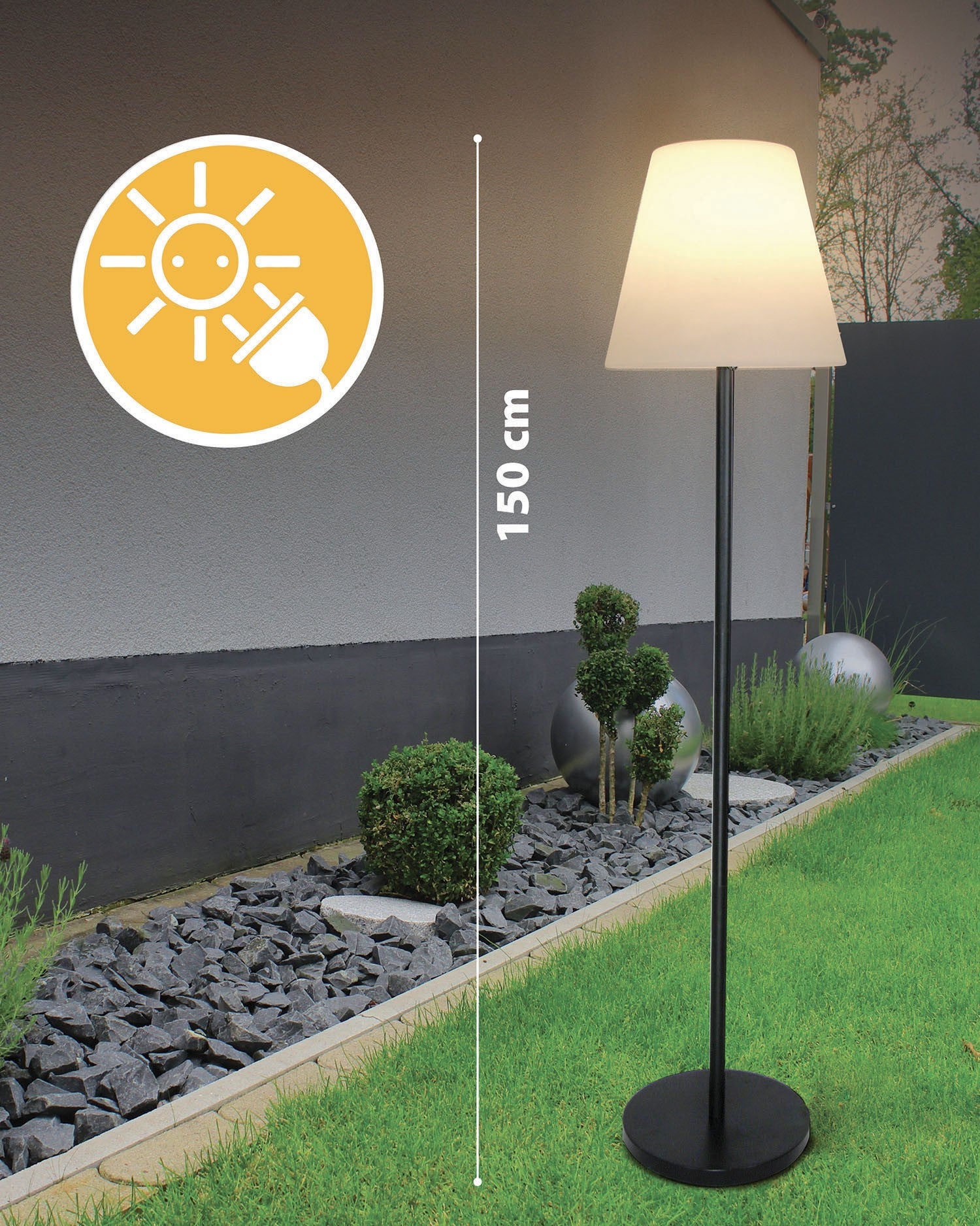 EXTENZA SOLAR: Lampadaire extérieur RGB à recharge solaire-150 cm - 2