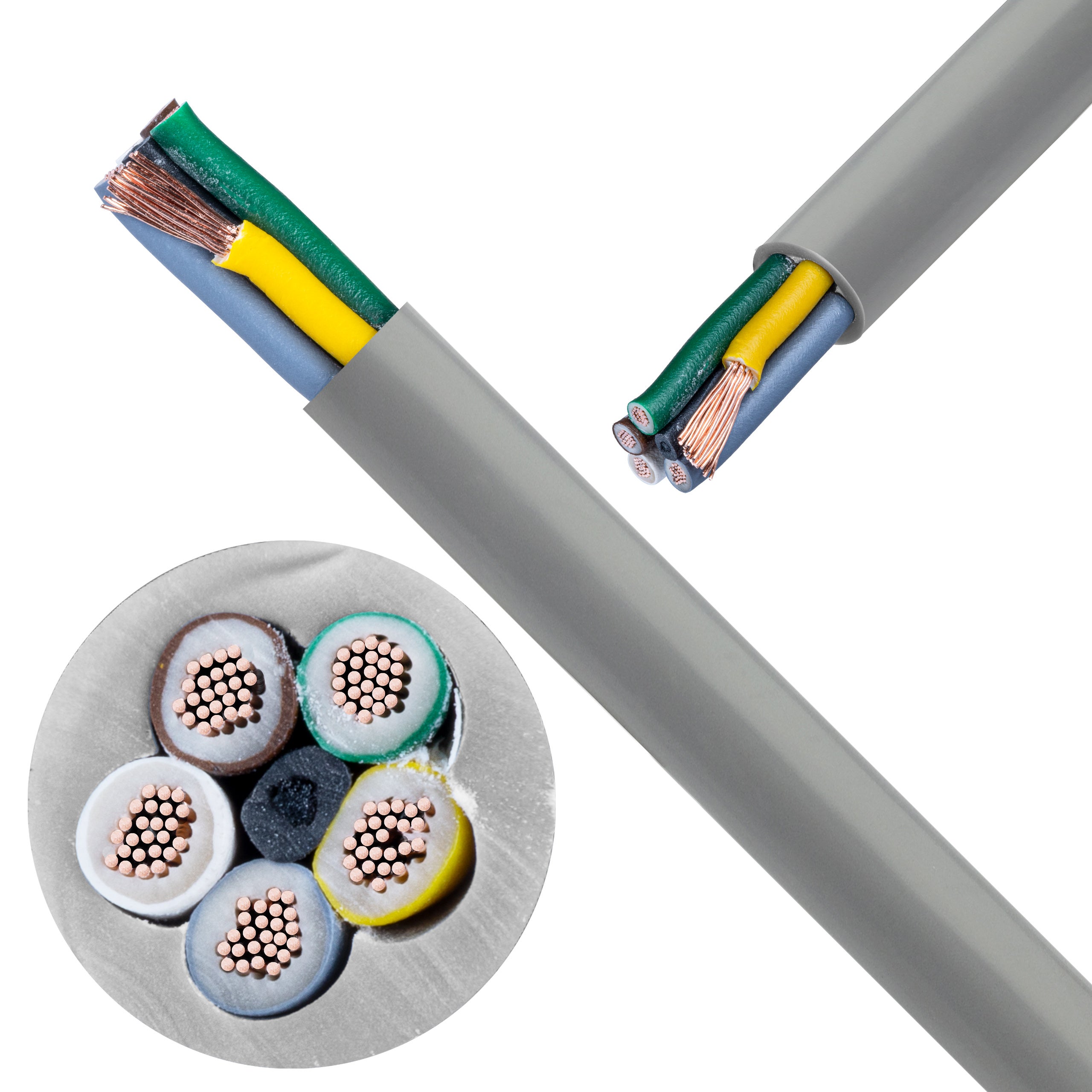 Kabel sterowniczy BiT LIYY 5x0,75mm2 szary 300/300V olejoodporny linka Bitner 100m