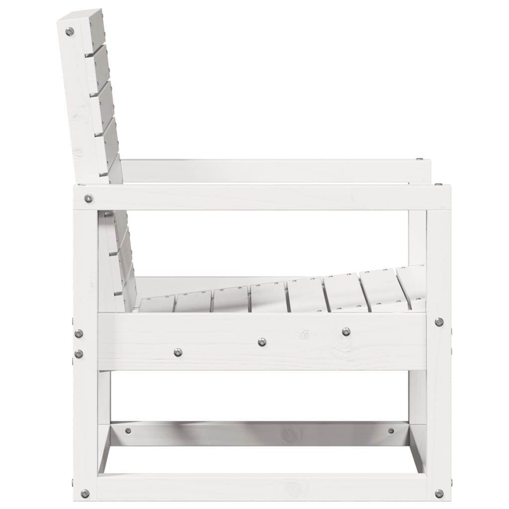 Chaise de jardin sans coussin en Bois Blanc - 5