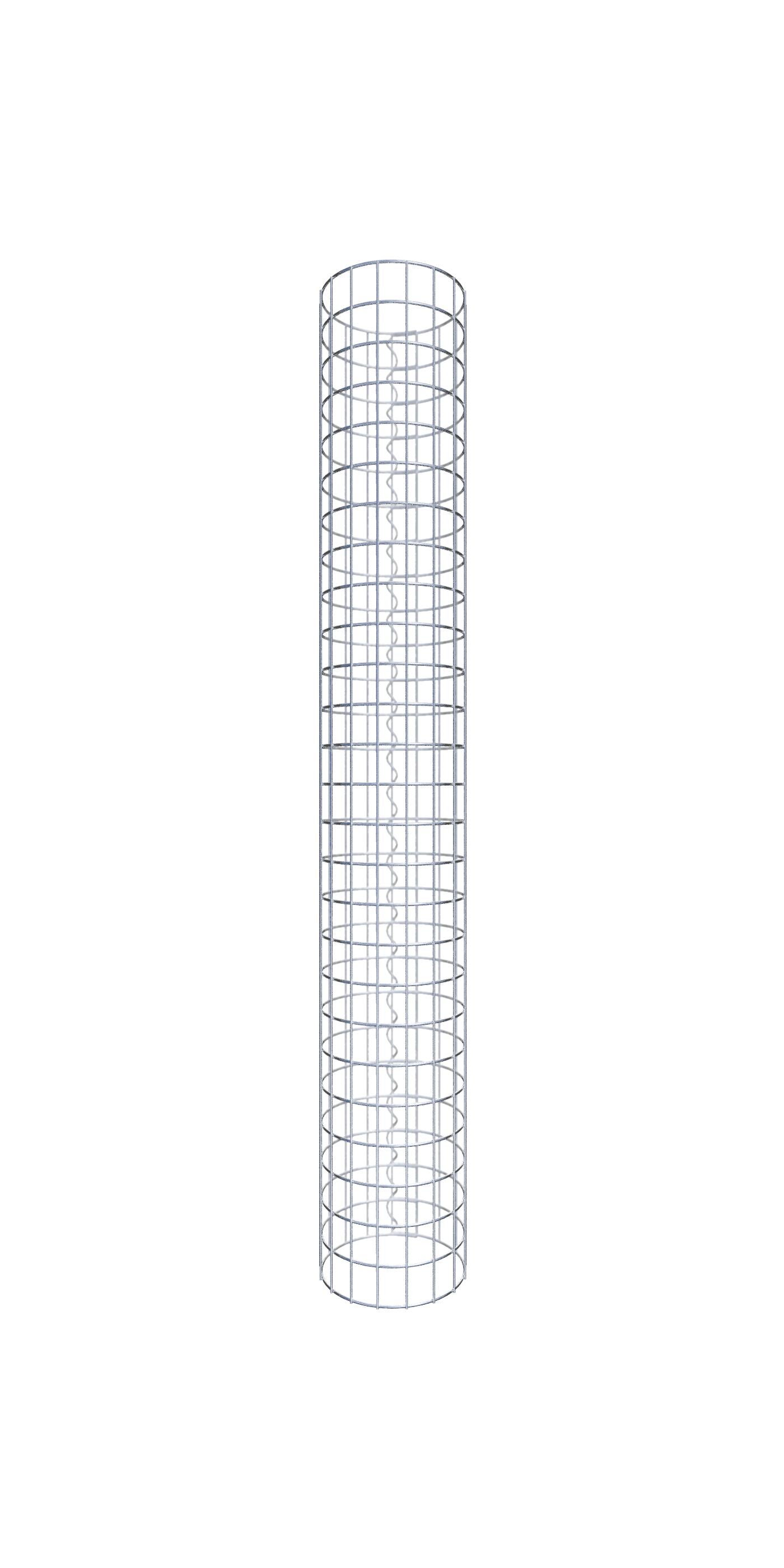 Kolumna gabionowa średnica 27 cm MW 5 x 5 cm okrągła - wysokość: 130 cm