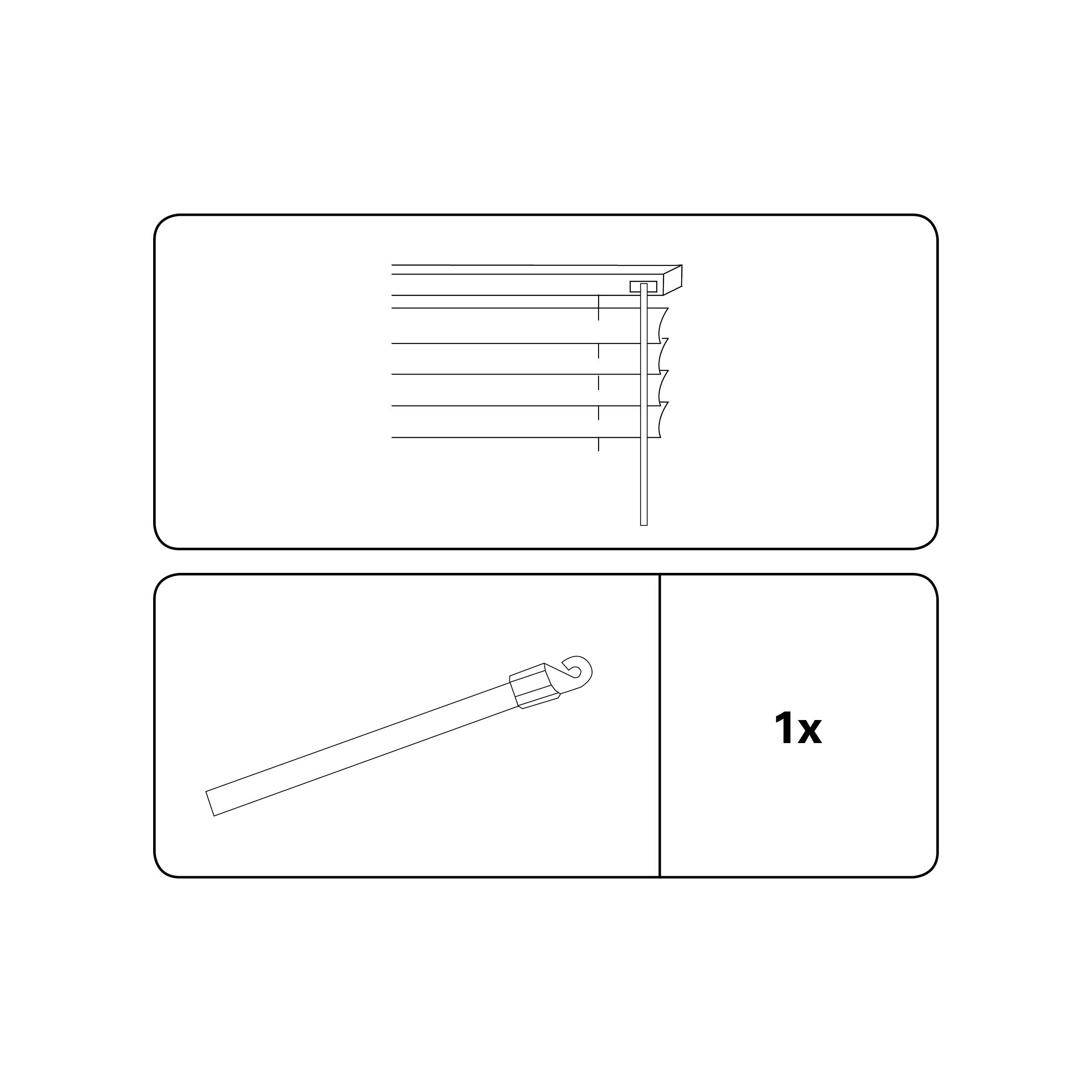 Asta Rotazione Tendine Gardinia 75cm - Per Veneziane, Con Gancio Sospensione