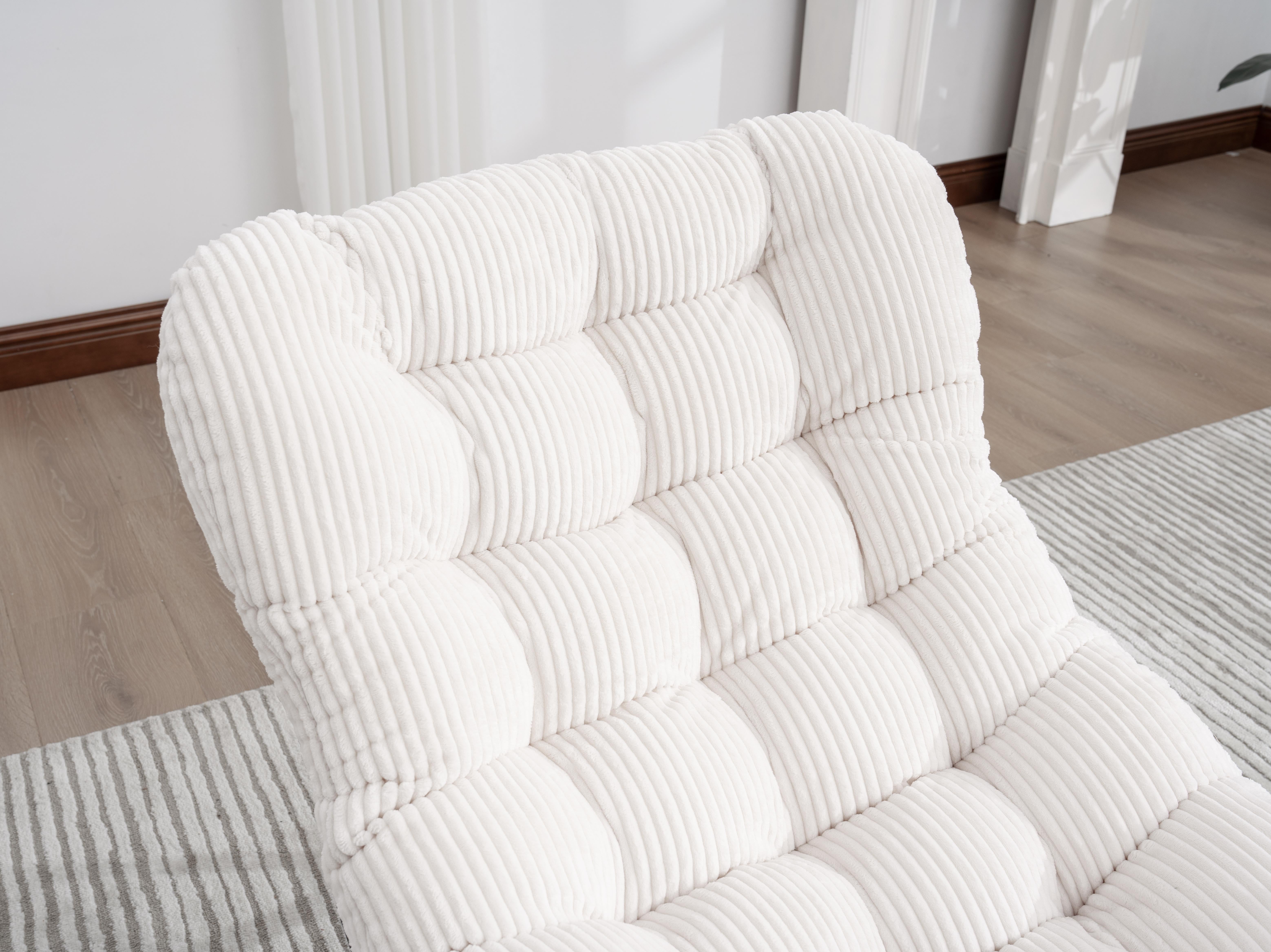 Rockingchair avec Repose-Pieds Rétractable - Siège Large et Coussin Offert - 115kg - Pour Jardin, Terrasse, Salon - Cocon Pro - 4
