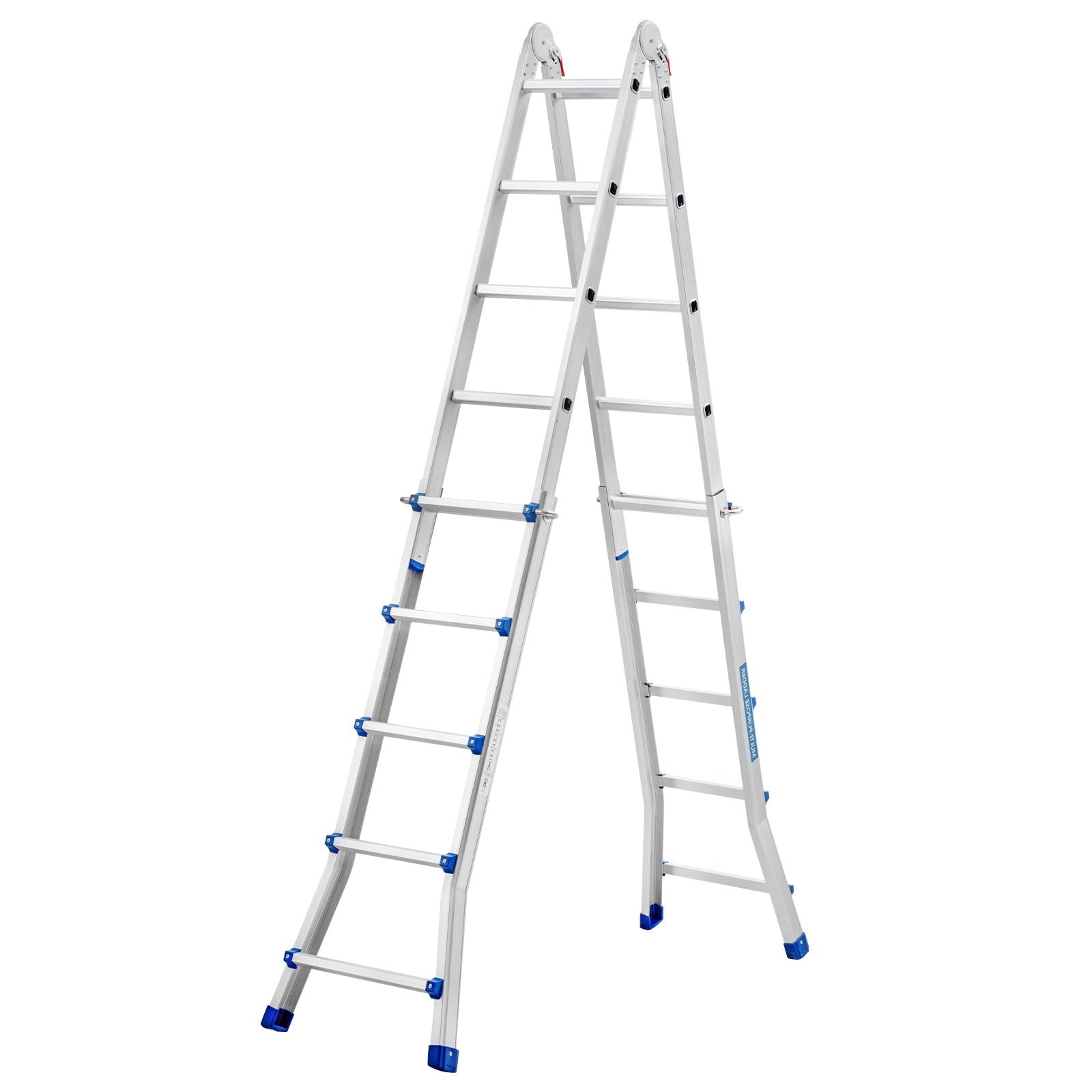 Scala Telescopica Masko In Alluminio - 5.10m Max, Multifunzione, Portata 150kg, Pieghevole - Foto 4