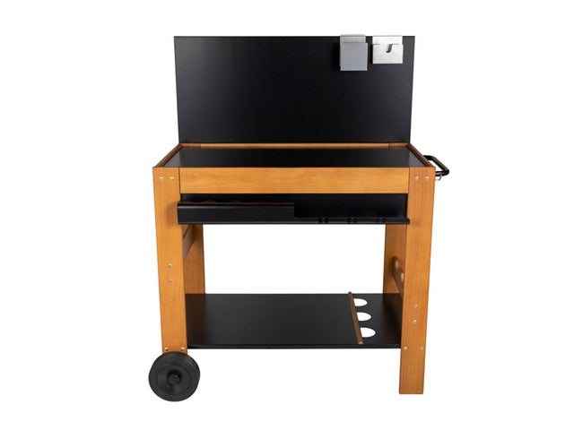 Chariot pour plancha en bois Halong - Somagic
