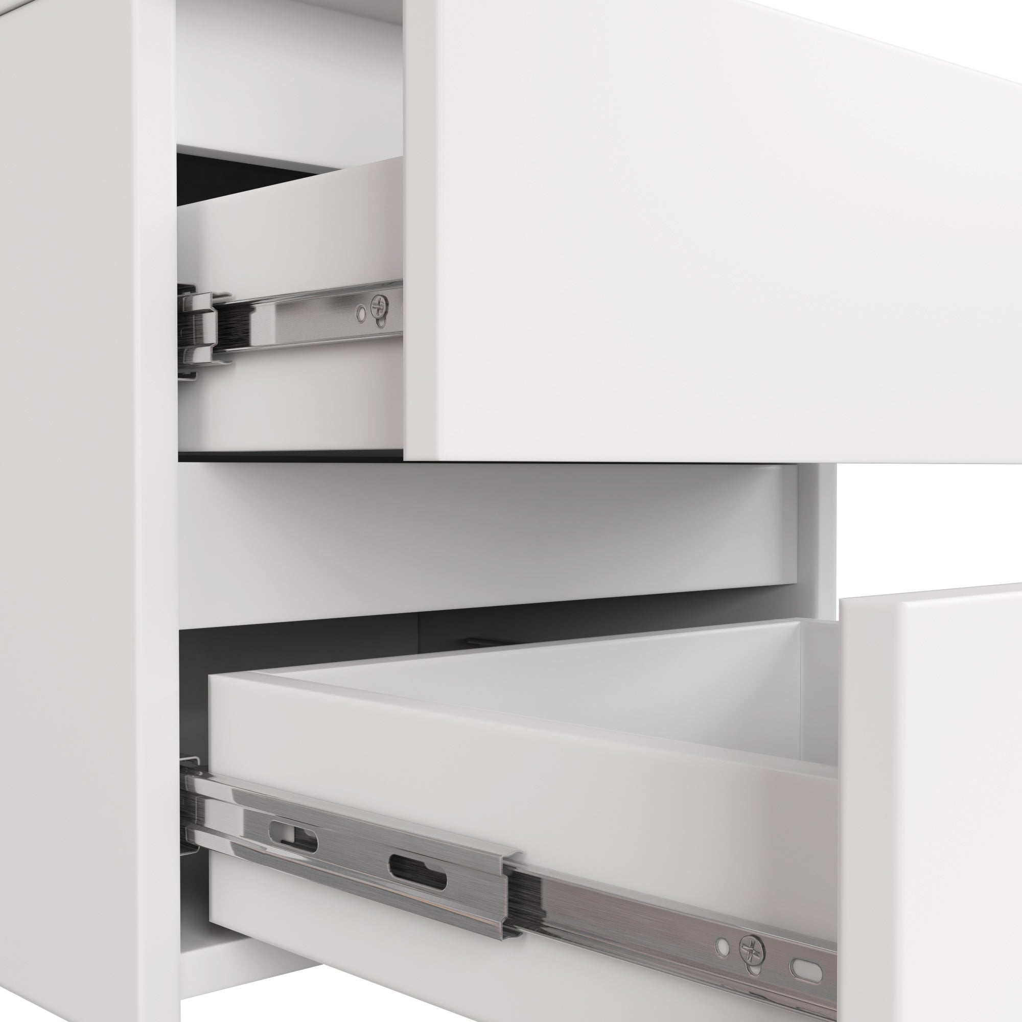 Commode AKORD K60 Blanche 60 cm 4 tiroirs façade Blanche 60x40x99 cm - 5