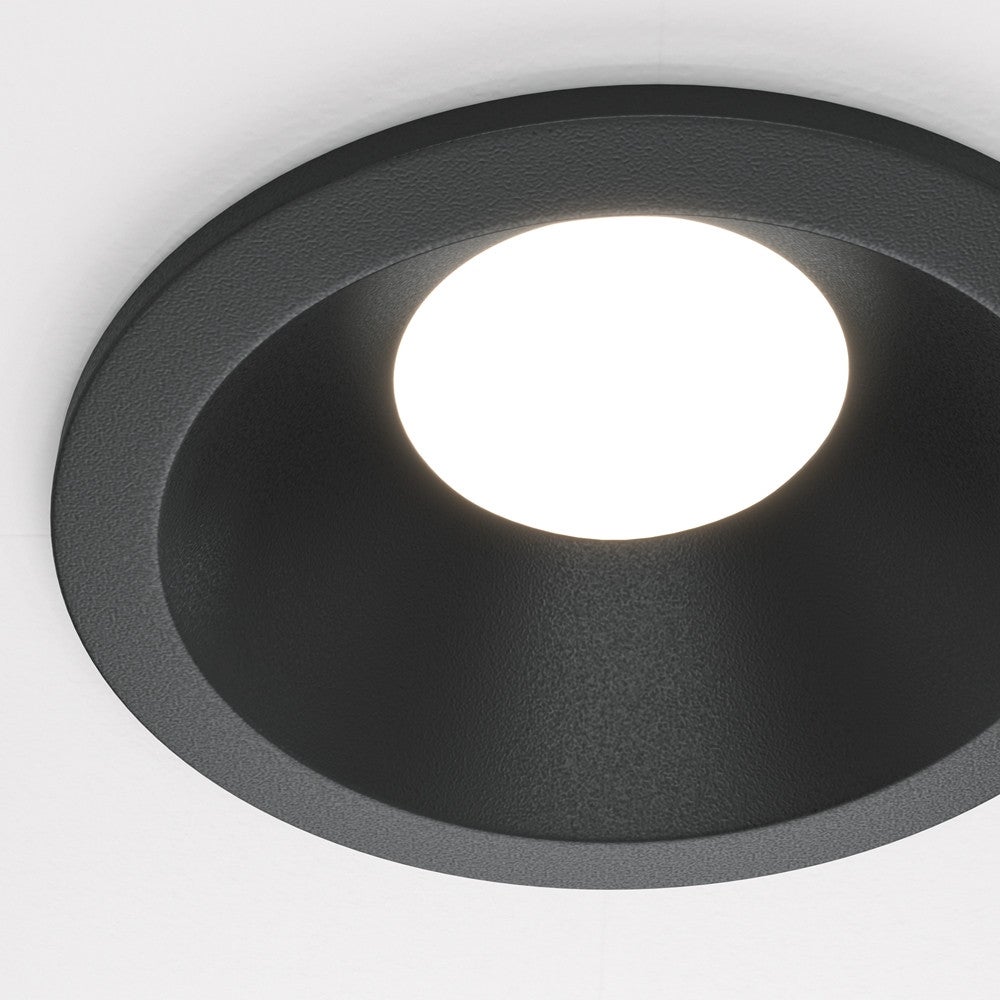 Oprawa sufitowa wpuszczana podtynkowa Zoom czarna 1xGU10x50W okrągła IP65 wym: 4,5 x 8,5 x 8,5 cm aluminium Maytoni - 3