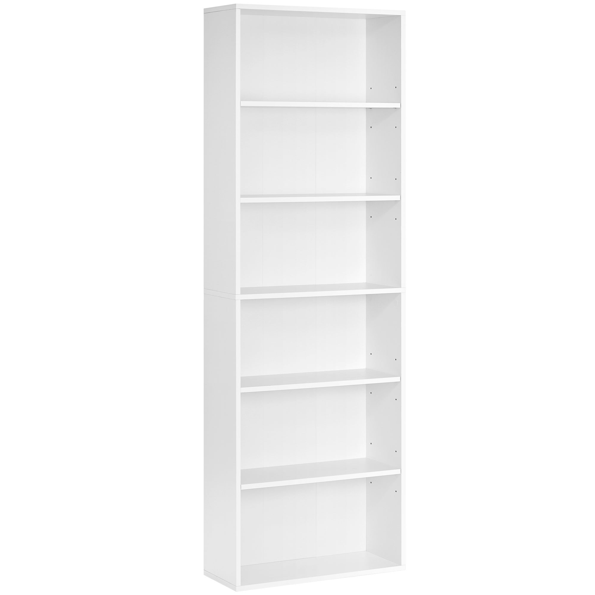Bibliothèque 5 Étagères GARDENIA – Bois Blanc, Largeur 40 Cm, Hauteur Variable, Montage à Faire - 8