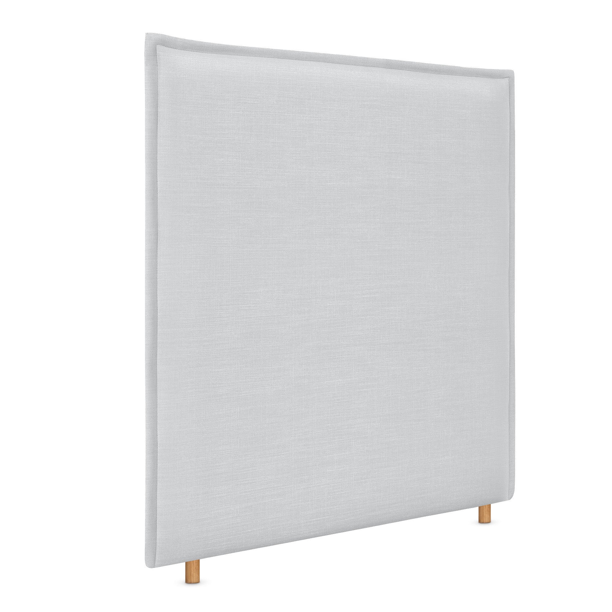 Dhome cabecero de lino natural liso con ribete hasta el suelo 110x120cm camas 105 - blanco