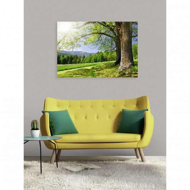 Tableau toile XXL en kit Oree Du Bois 130 x 90 cm - Toile textile sans PCV - Tableau grand format fabriqué en France par Scenolia