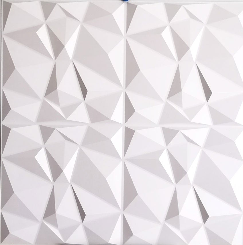 Panneau mural isolant décoratif en PVC 3D ultra résistant DIAMOND 590 x 590 cm (6,99 €) - 6