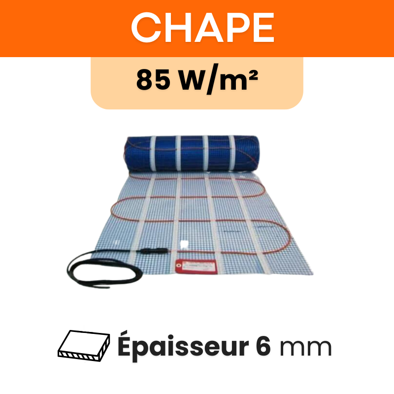 Plancher chauffant électrique sous chape 85 W/m² longueur 1523 cm — free download