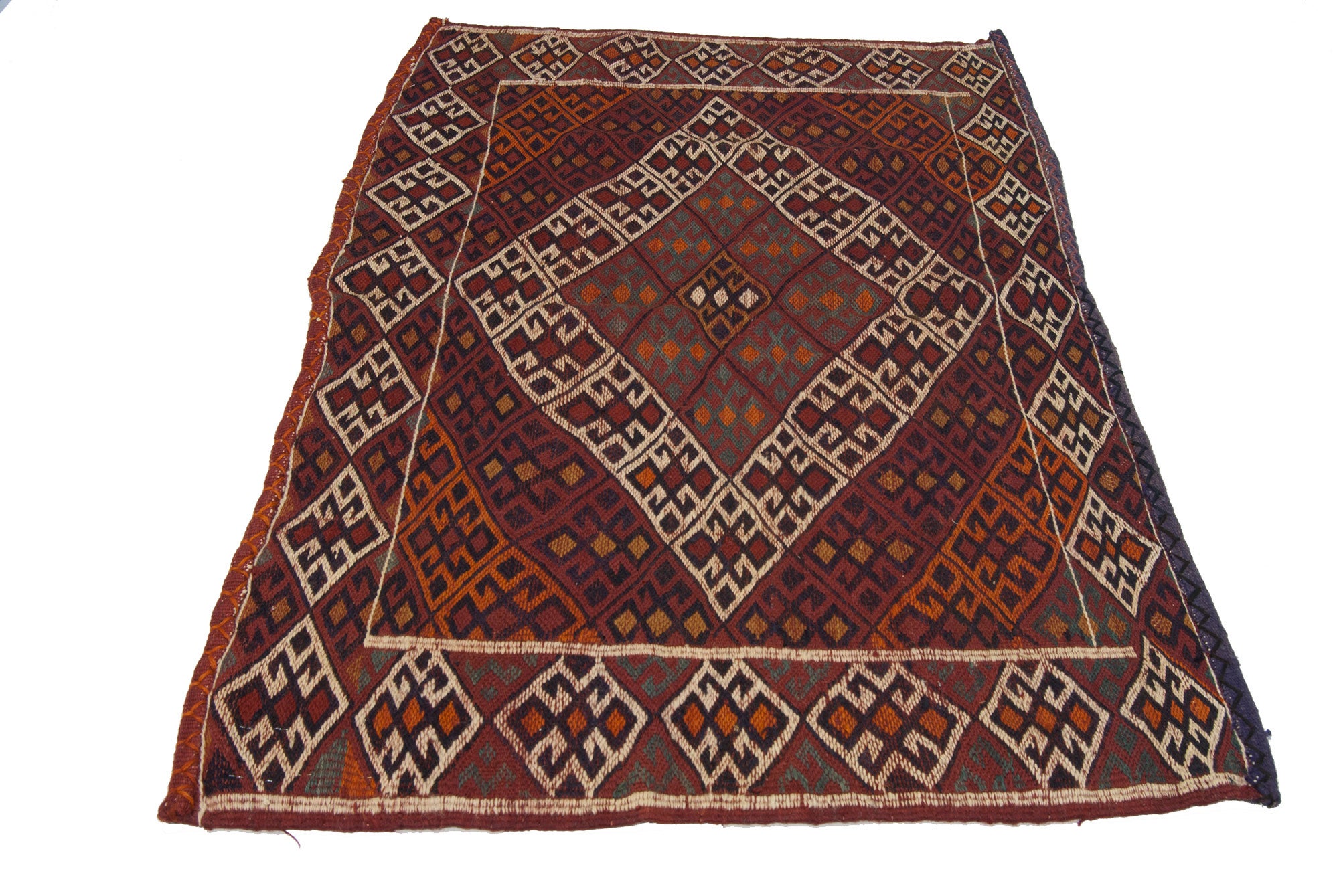 Oryginalny, ręcznie wykonany rustykalny Kilim / Cicim CM 135x83