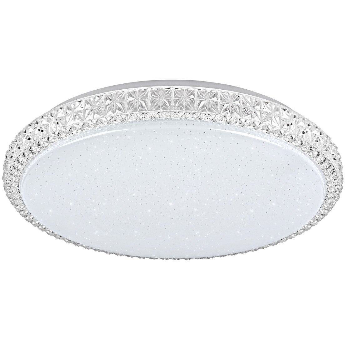 Plafon Irina okrągły biało-przeźroczysty akryl LED 68W 3000K-6500K 7500lm z pilotem wym: 7 x 50 cm IP20 tworzywo sztuczne Polux - 2