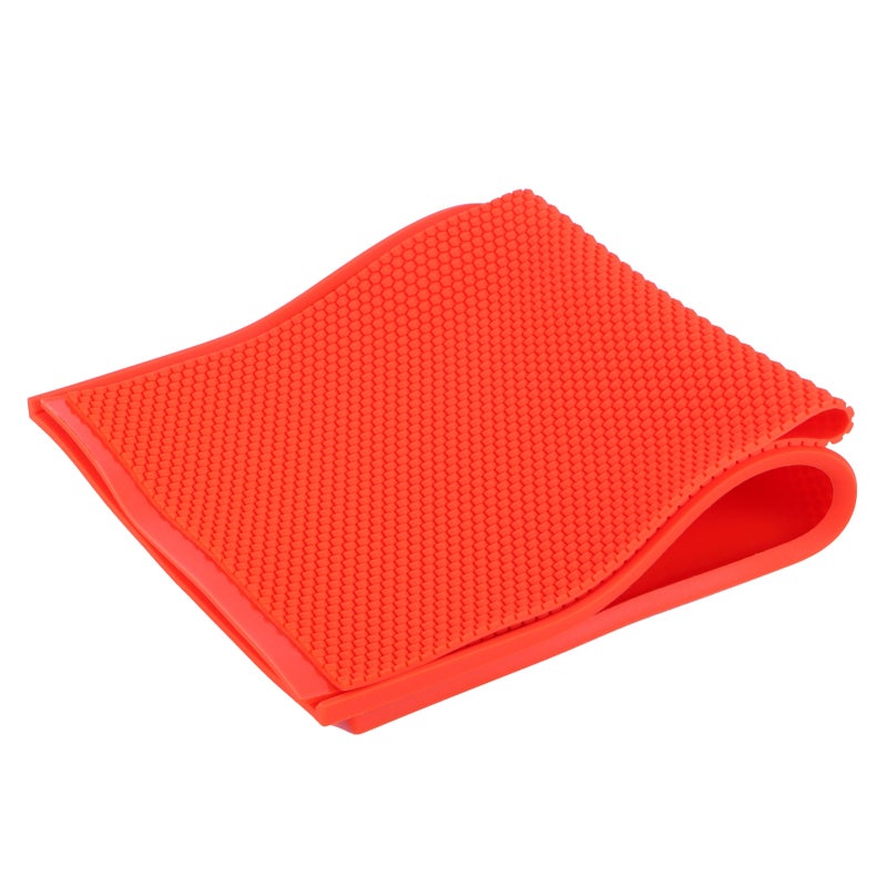 Conjunto de 2 moldes italianos de cera em relevo de 5,4 mm, com manuais de instruções, feitos de borracha, para apicultura (vermelhos). - 6