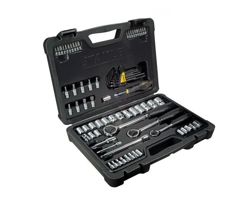 Leroy Merlin Juego de llaves stanley 80uds. 1/4-3/8-1/2