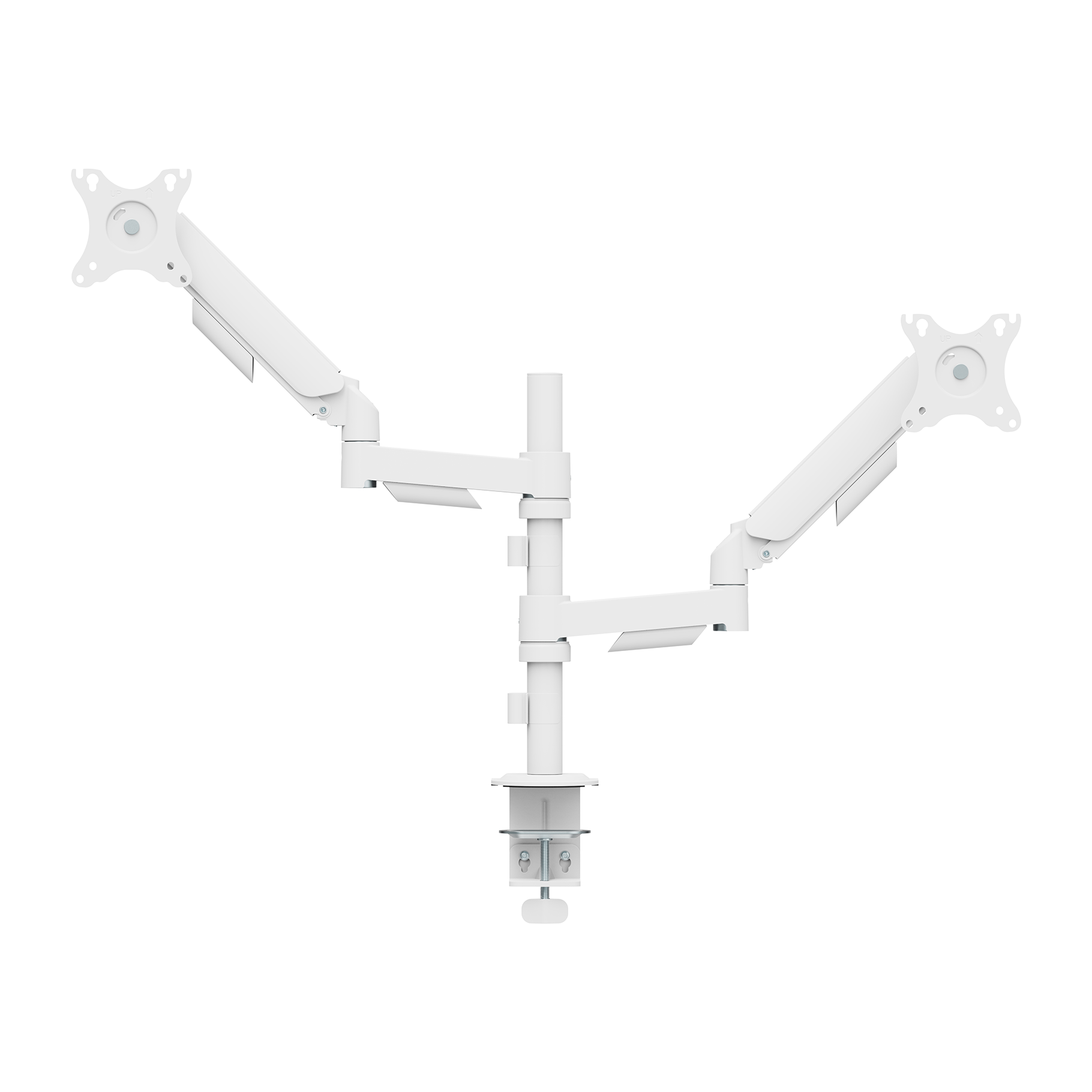 Kimex International Soporte De Mesa Con Muelle Mecánico Para 2 Pc 17-32 Con Mástil, Blanco , Leroy Merlin