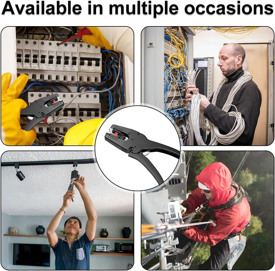 Pince à Dénuder, 2 en 1 Automatique Dénuder Câbles 0.03-10mm² Pince Coupante Pince Electricien Wire Stripper pour Dénuder et Couper le Fil Câbles - 5