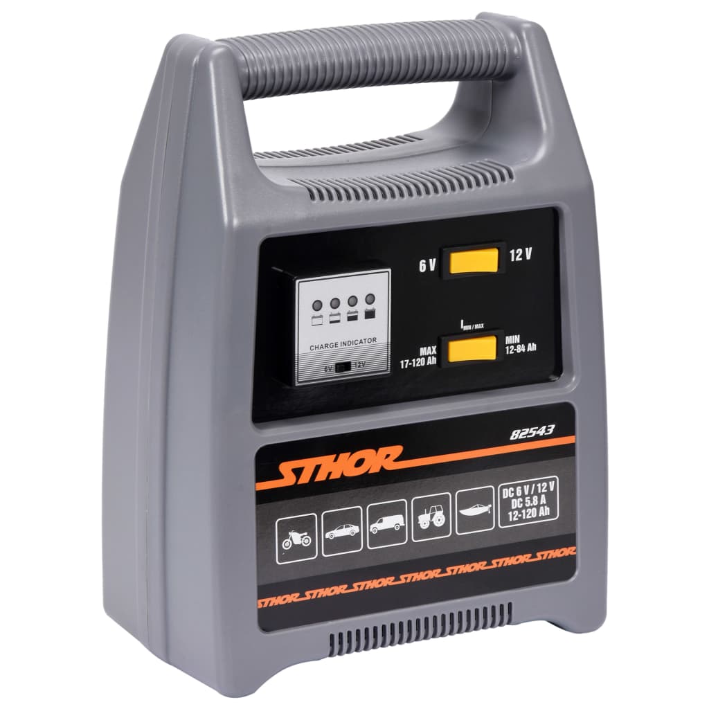 CHARGEUR PROFESSIONNEL RAPIDE DE BATTERIE AUTOMATIQUE 6 et 12 Volts