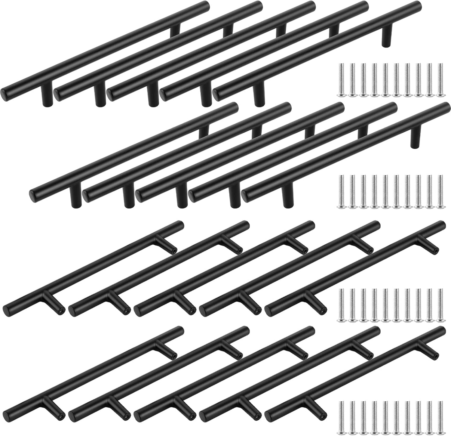 Poignée De Meuble De Cuisine, 64 Mm, Invisible, Pour Tiroirs Et Armoires De Cuisine Alliage De Zinc Noir Mat 2 Pieces 99211713 Poignée De Meuble De Cuisine, 64 Mm, Invisible, Pour Tiroirs Et Armoires De Cuisine Alliage De Zinc Noir Mat 2 Pieces 99211713