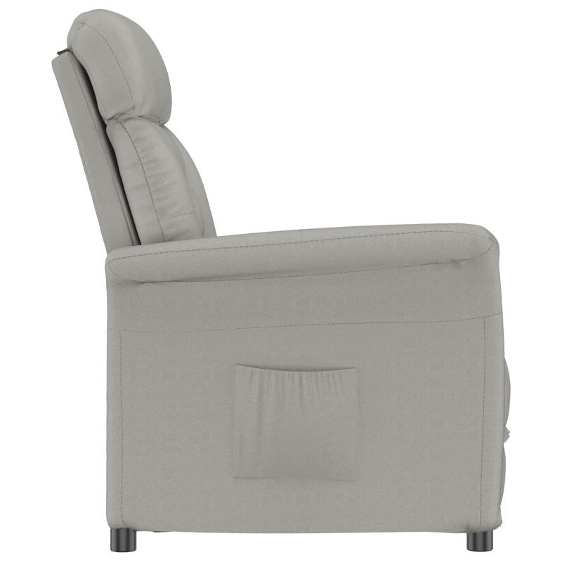 Fotel Recliner Jasnoszary Jasnoszary 70.5 x 96.5 x 95 cm vidaXL