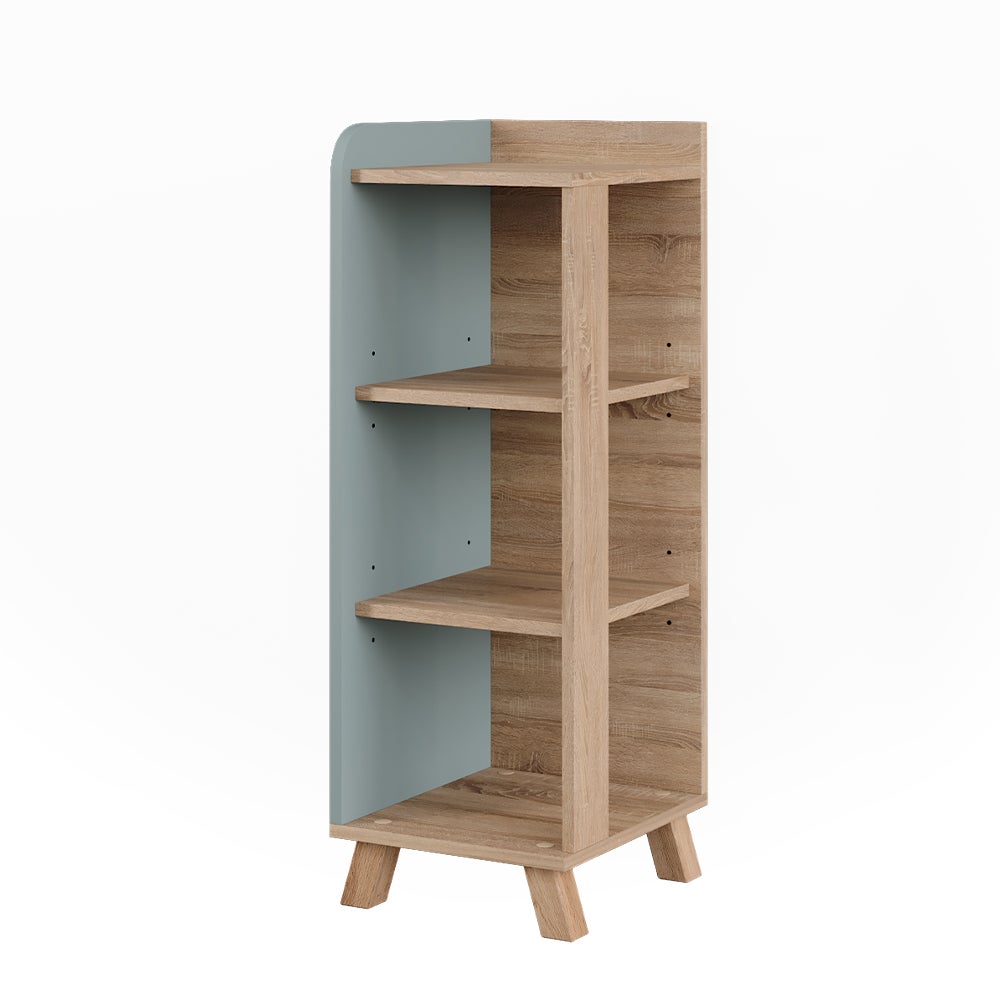 Vicco Szafka Midi Karen, Sonoma/niebieski, 30 x 90 cm z 4 półkami