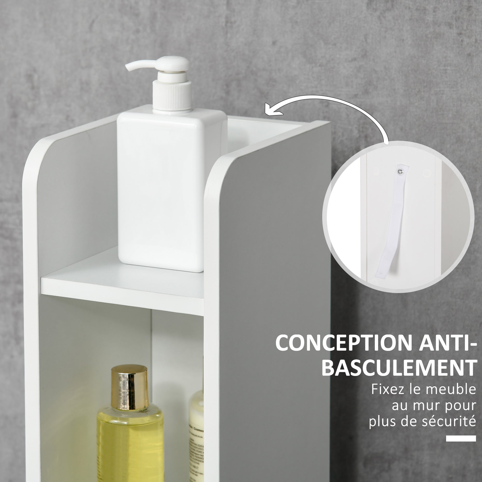 Meuble colonne de salle de bain Bois kleankin - 6