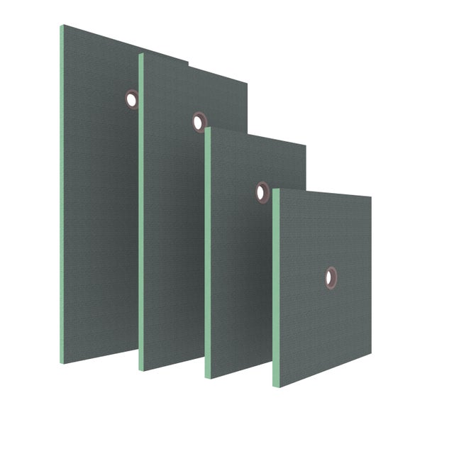 Pack de 2 receveur de douche prêt à carreler - 120x90x4 cm - En polystyrène extrudé - Recoupable sur mesure - Rectangulaire, AICA