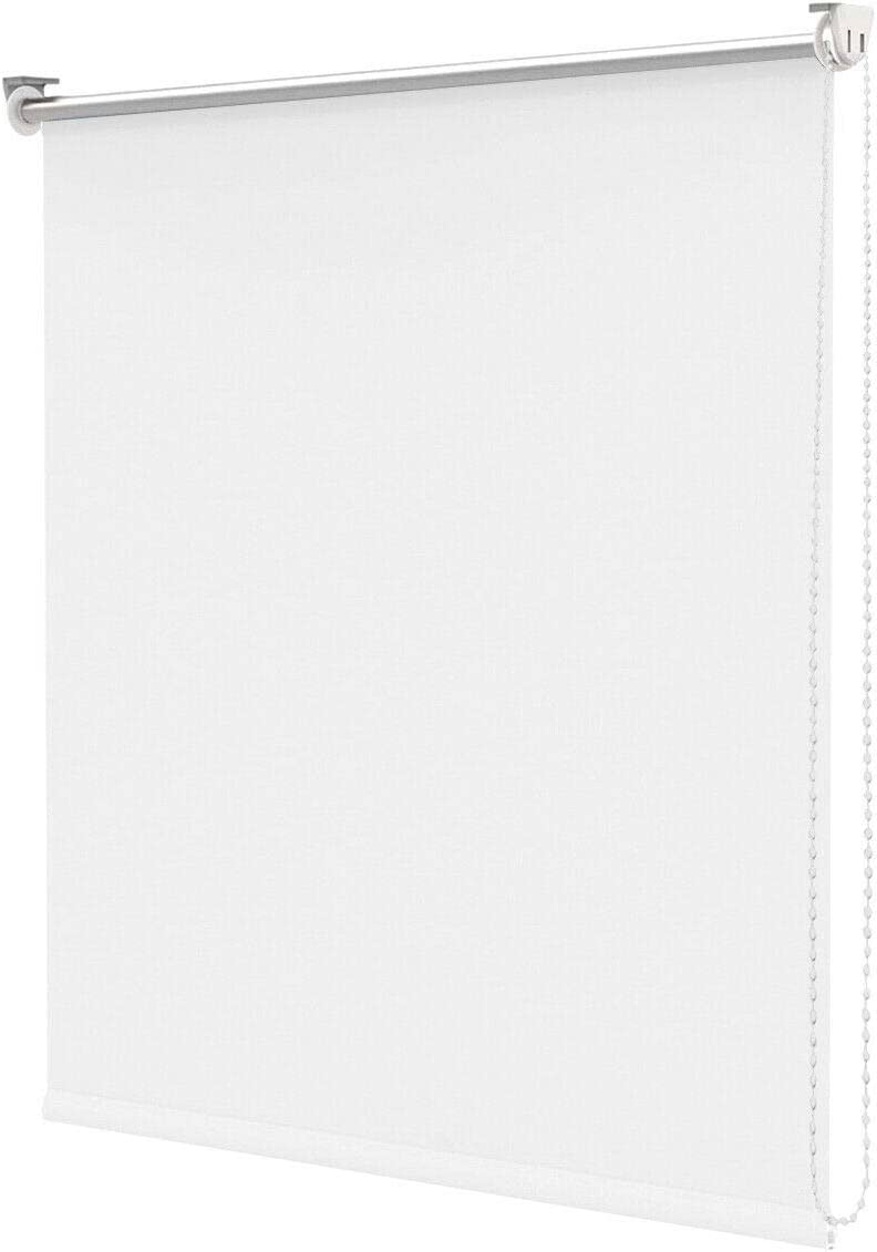 Estor enrollable cortina para puerta ventana hogar oficina pared techo blanco 180x180cm