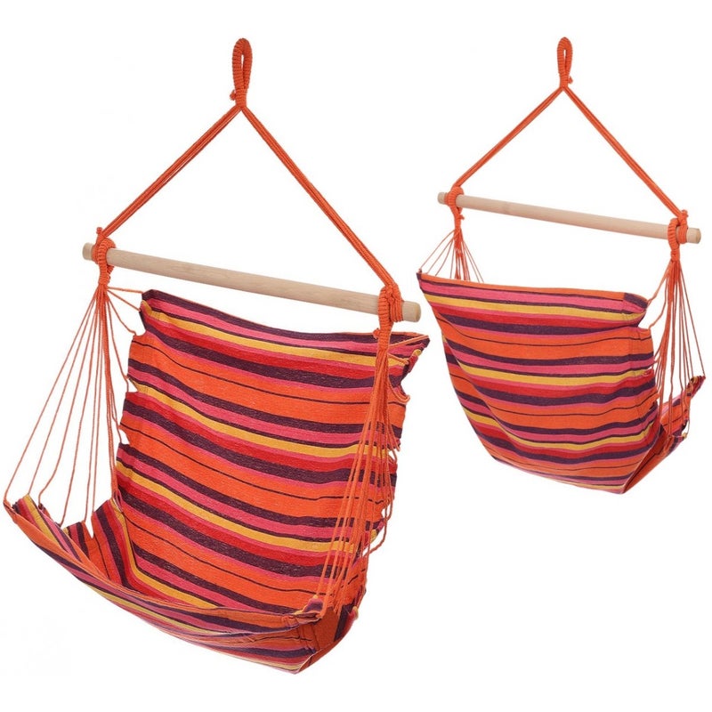 Hamak fotel wiszący brazylijski pomarańczowy