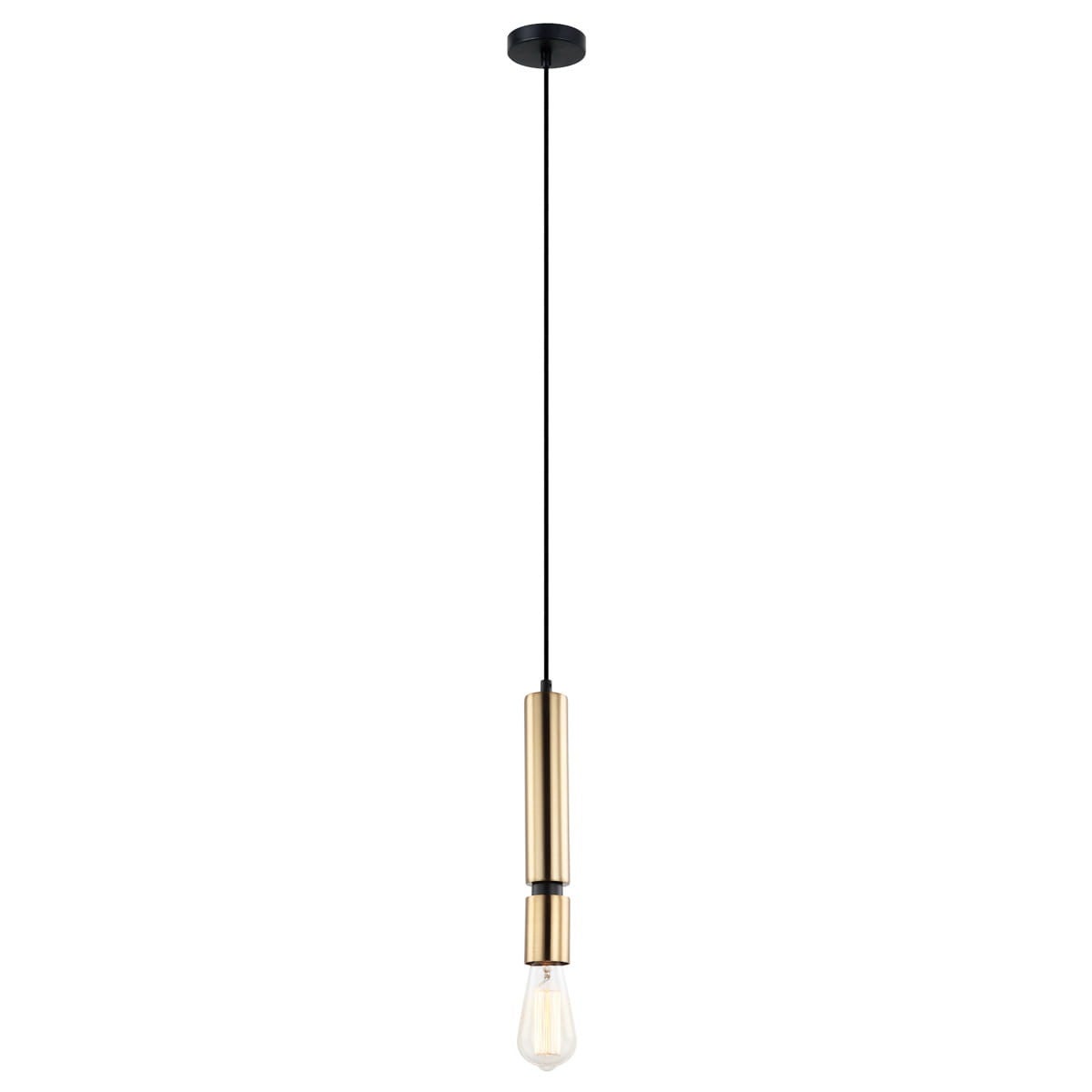 Lampa wisząca Torla mosiądz-czarna 1xE27x40W metal wym:105,5x10x10cm IP20 Italux