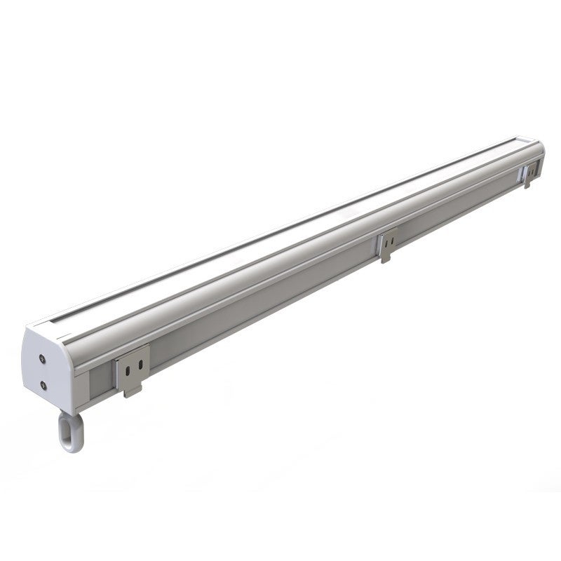 Store vertical 1,8 x 2,5 m enrouleur extérieur terrasse ou balcon - Armature Blanc laqué - Toile Gris anthracite - 4