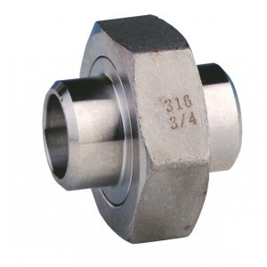 Raccord union mâle Inox à souder BW 316L Raccord union mâle Inox à souder BW 316L
