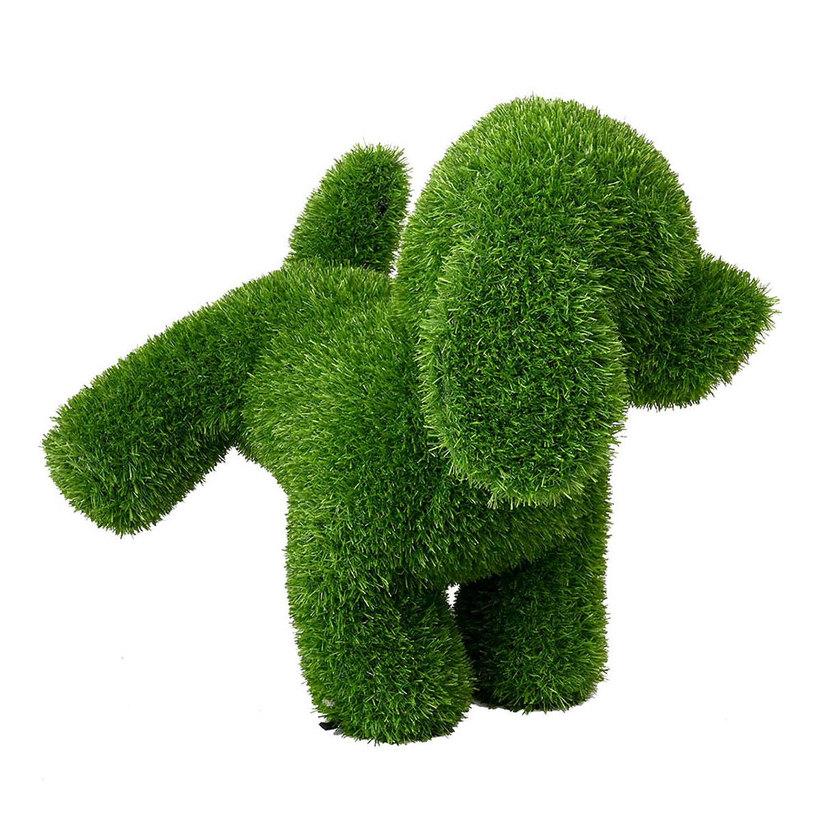 Figura decorativa figura decorativa polipropileno césped artificial perro 25 x 35 x 35 cm