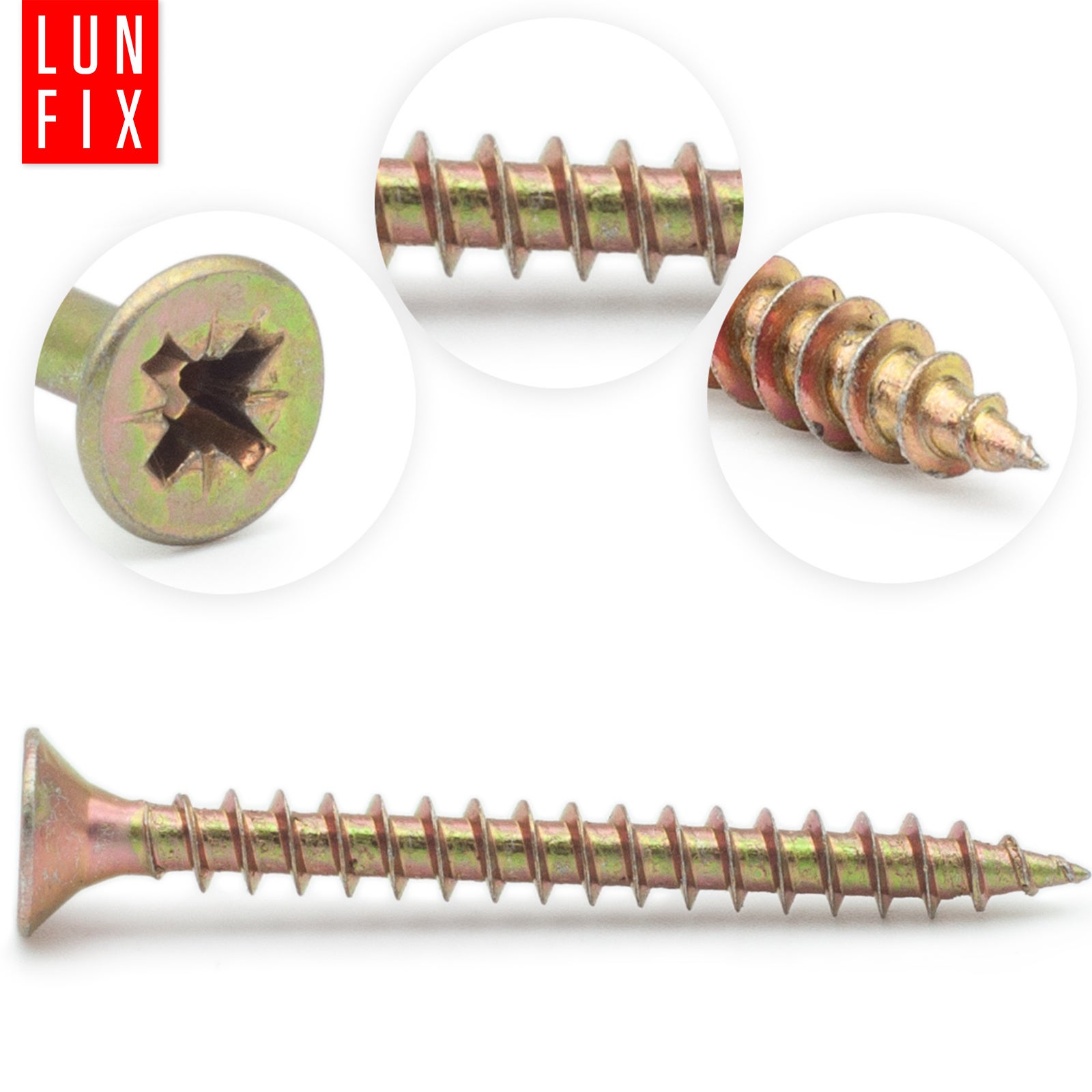 Wkręty do drewna uniwersalne 4x20mm 1000szt. - 3