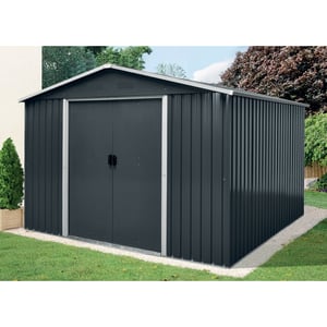 Abri jardin métal 10,4m2 3,24 x 3,22 x h2,05m