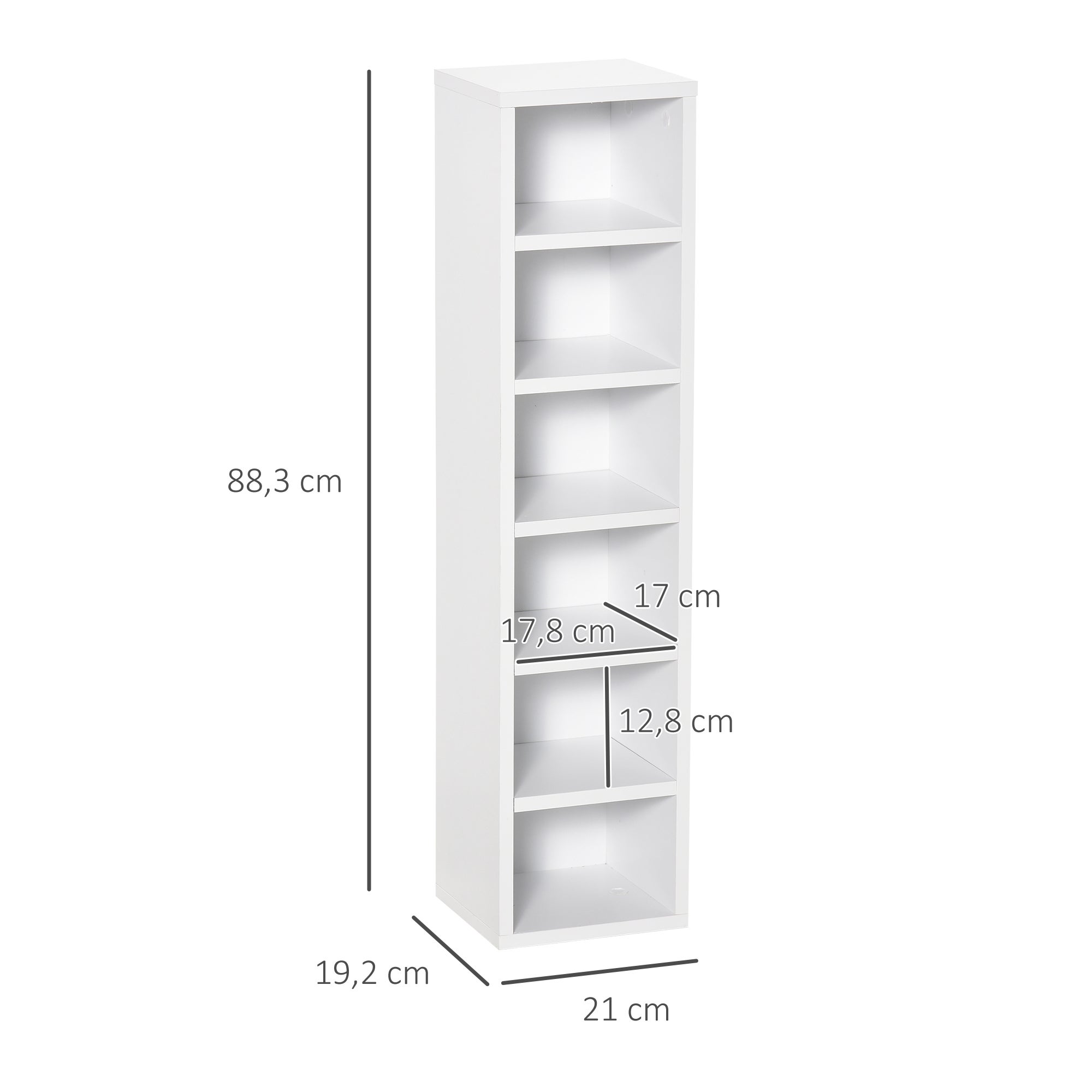 rangement pour cd et dvd Bois HOMCOM - 3