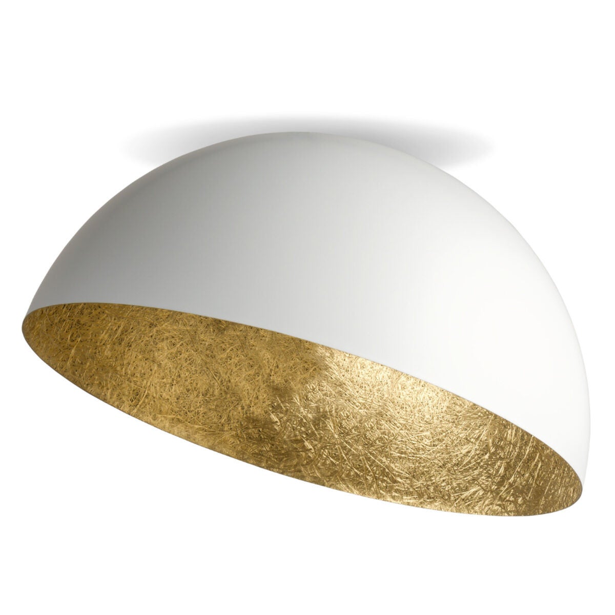 Lampa sufitowa wisząca Sfera biało-złota 1xE27x15W dekoracyjna wym: 20 x 35 x 35 cm metal SIGMA
