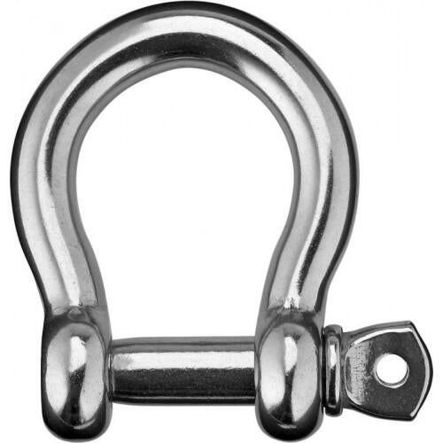 PATIKIL Grillo Perno A Vite M4 In Acciaio Inossidabile 304 – 2 Pezzi Anelli A D Per Catene E Fune – Carico Max 80kg – Argento