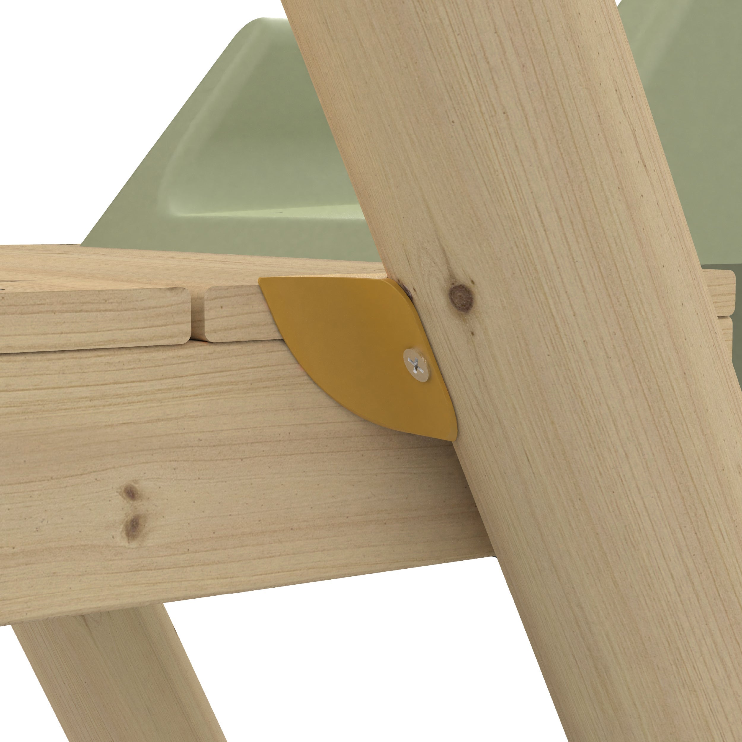 Portique balançoire avec vis-à-vis et toboggan - bois PEFC™- H190 cm - ARBOUSIER - 9
