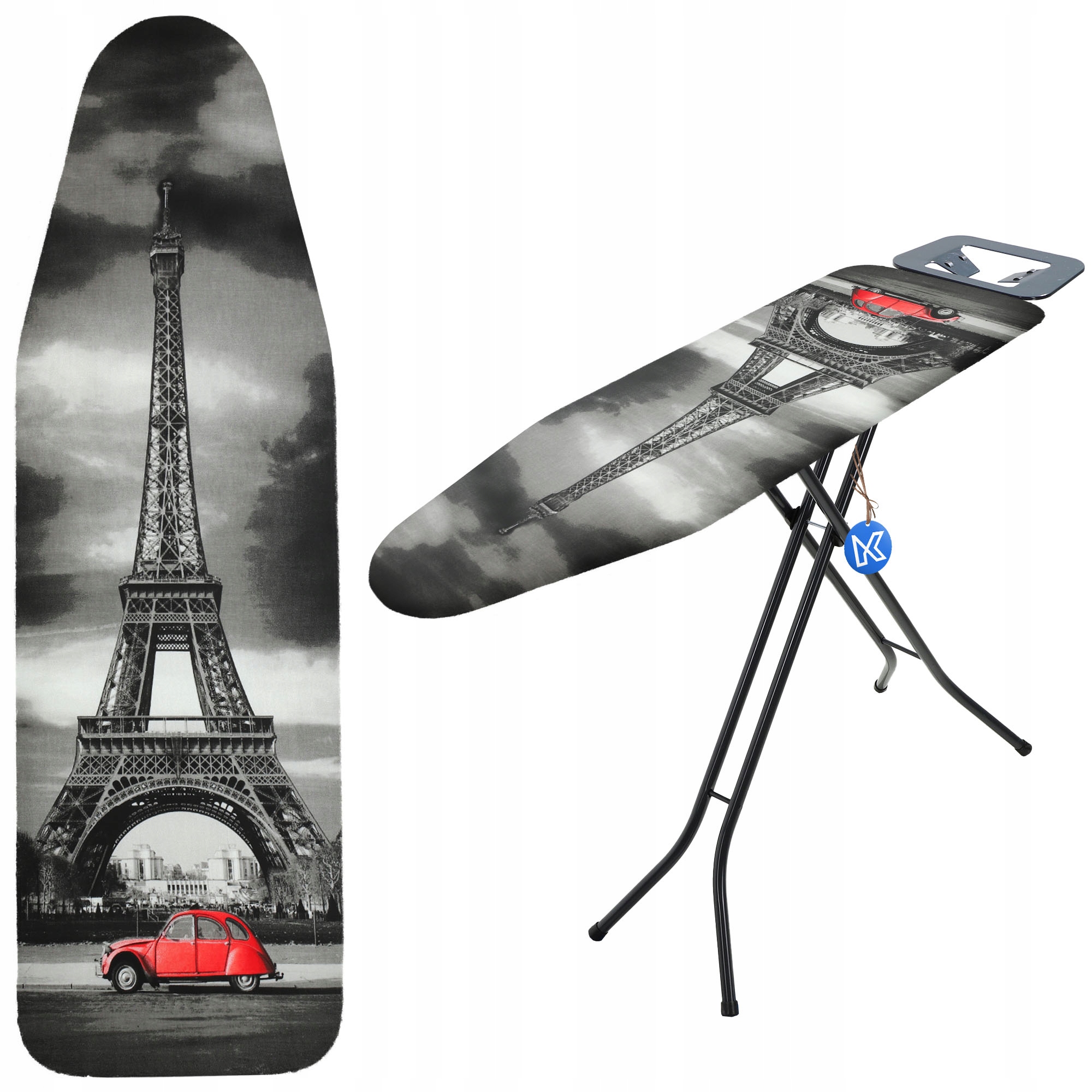 POKROWIEC NA DESKĘ DO PRASOWANIA 144x44 cm PODKŁAD DESKI NACIĄGANY CITY