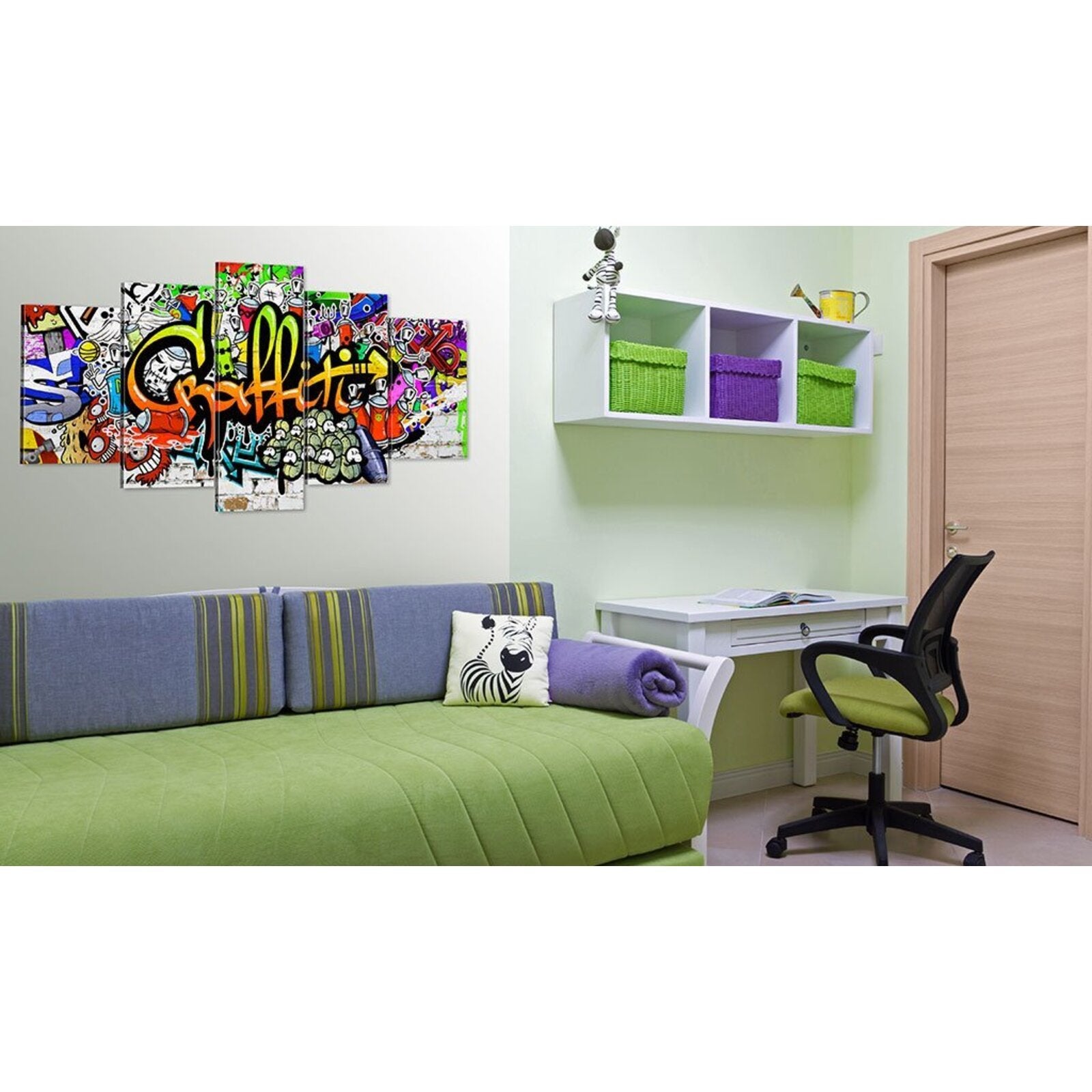 Tableau graffitis artistiques - 200 x 100 cm - 2