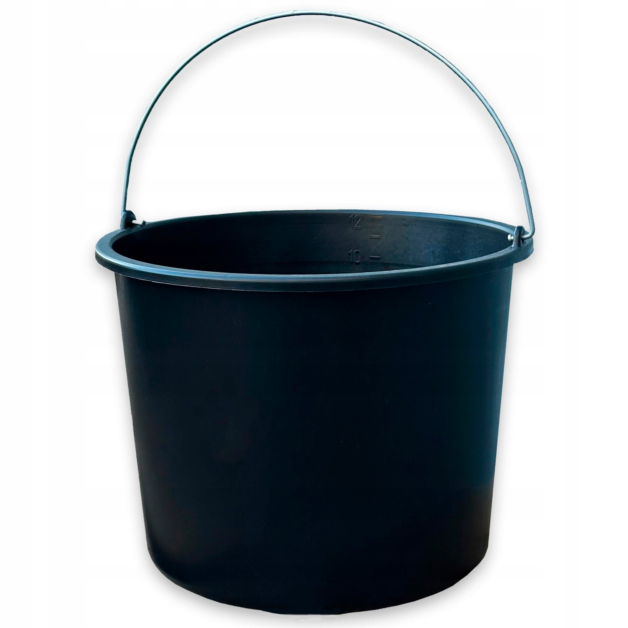 Wiadro budowlane gospodarcze 12 L plastikowe kastra Polax