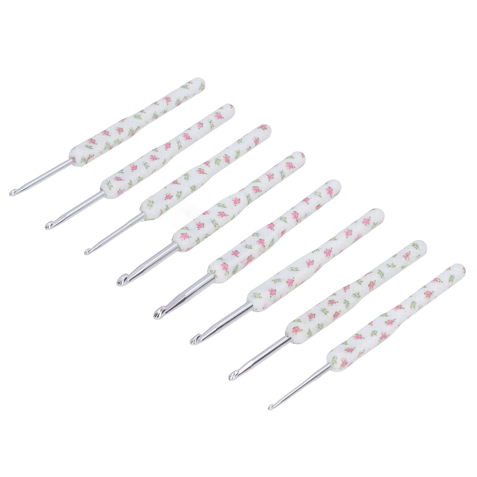 Lot De Crochets Colorés En Aluminium Avec Poignée En Caoutchouc