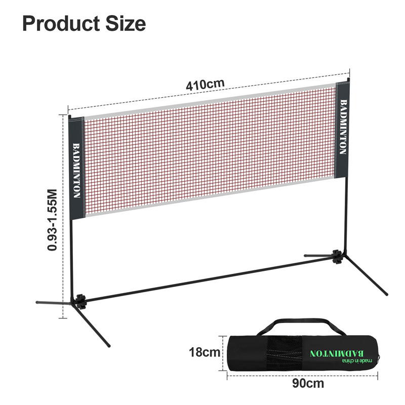 Filet De Badminton Pliable, Support Portable D'... – Grandado