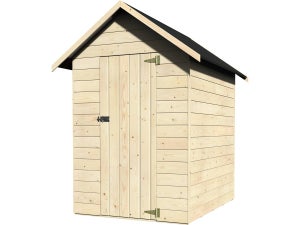 Abri de jardin bois Ambeal - 1,92 m² - 1,20x1,60 m - Ep. 12 mm - Couleur : naturel - Décor et Jardin