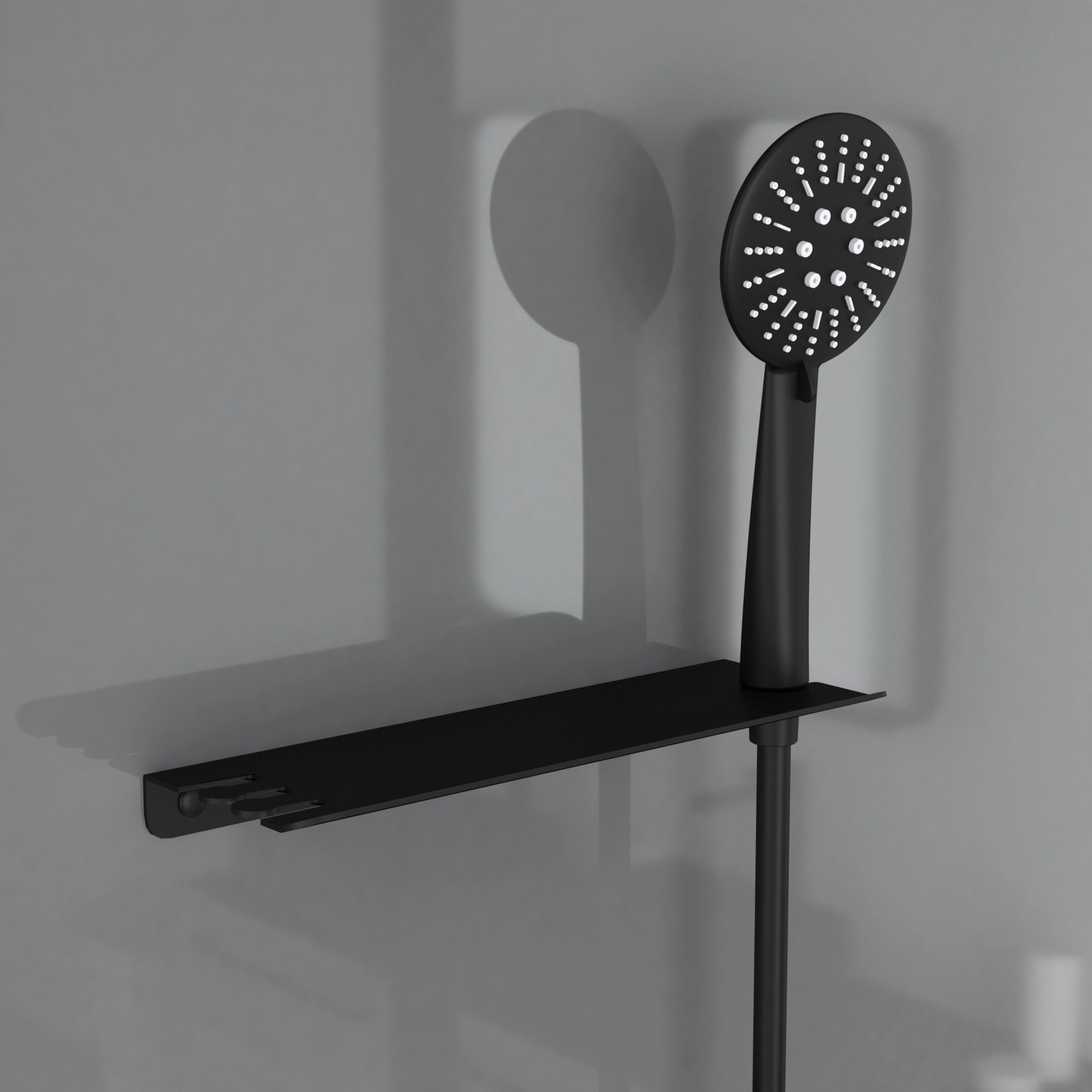Cabine de douche Hydromassante 90x90x215 cm - Fonds Gris et Profilés Noir Mat - GREY STYLE - 8